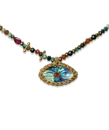 PRO - IRIS PERLE Collier Labradorite JUSQU'A -70%! 