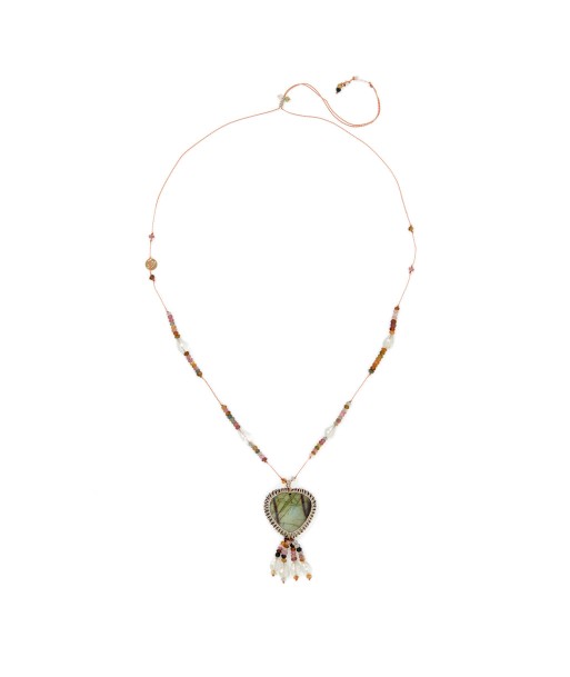 PRO - LOVELY collier Labradorite Tourmalines pas cher chine