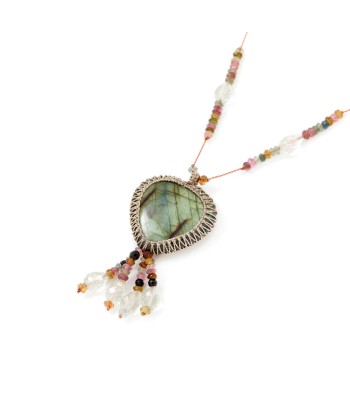 PRO - LOVELY collier Labradorite Tourmalines pas cher chine