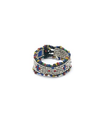 PRO - BIANCA RAINBOW Bracelet tissé, Perles Argent et rocailles multicolores Toutes les collections ici