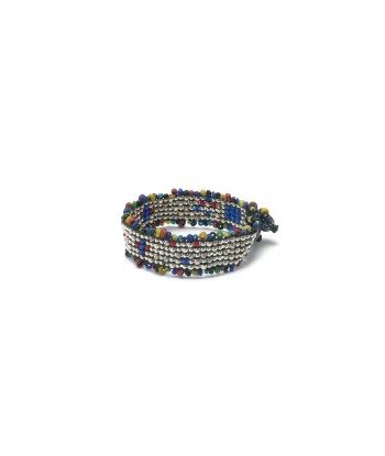 PRO - BIANCA RAINBOW Bracelet tissé, Perles Argent et rocailles multicolores Toutes les collections ici