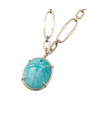 PRO - FELICIA Collier Amazonite doré 24 cts les ctes